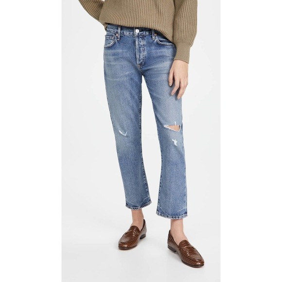 Citizens of Humanity Emerson Distressed Slim Boyfriend Denim Jeans Roadtrip 27 - Picture 1 of 16